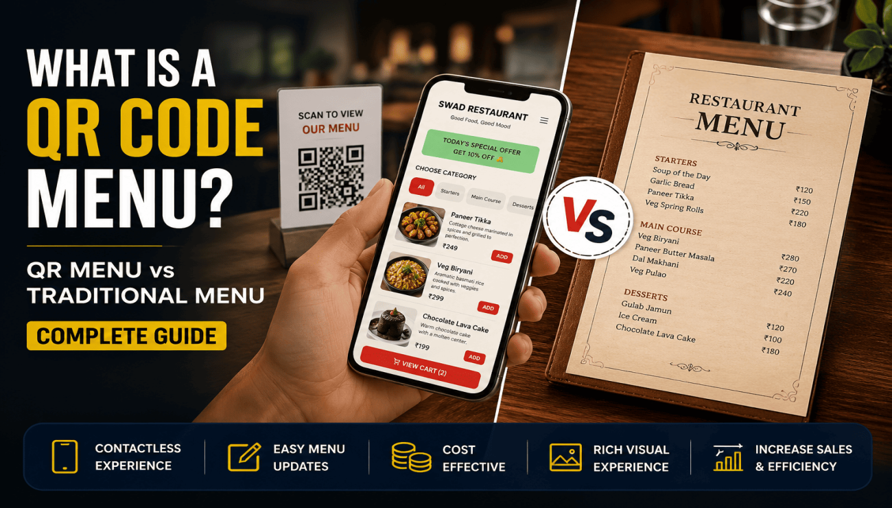 What is a QR Code Menu? QR Menu vs Traditional Menu